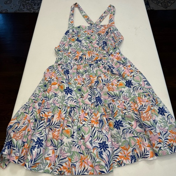 Polo Ralph Lauren Dress Big Girls Sz 16 Linen-Cotton Tropical Beach Summer NWT - Picture 10 of 12